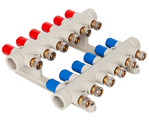 Waterverdeelstuk voor vloerverwarming